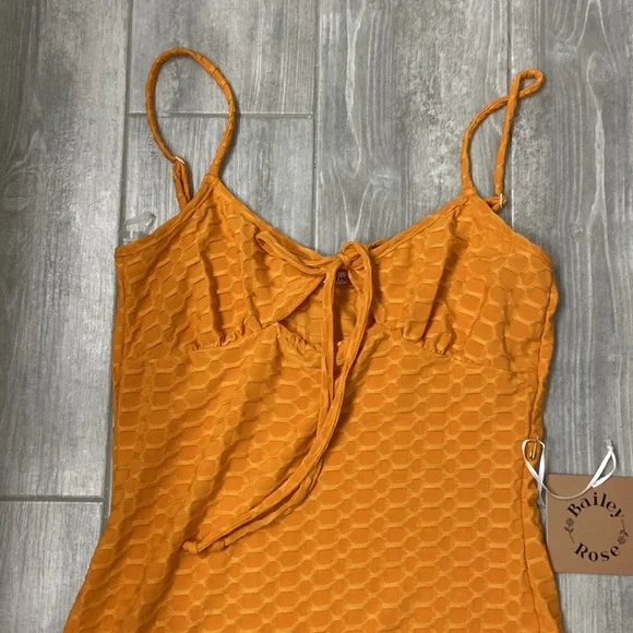 NWT!!! Bailey Rose cutout/textured, long slip dress - Picture 3 of 12